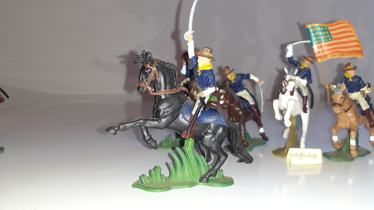 Britains Herald Dsg Deetail 7th Cavalry Acw Wild West rough riders 1:32 S7