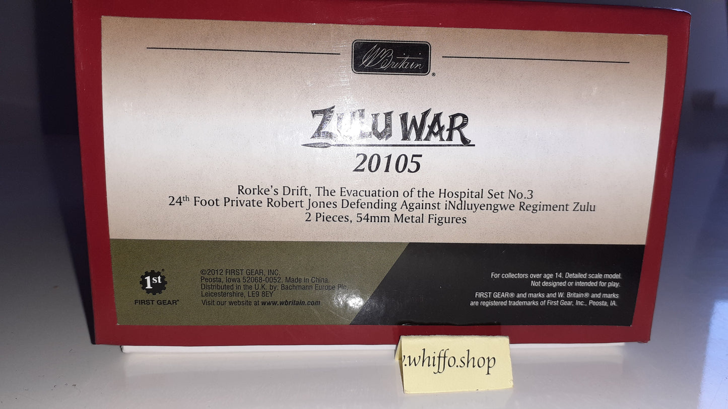 Britains 20105 Zulu wars 24th foot 1:32 Pvt Jones Hospital 2012 boxed S7