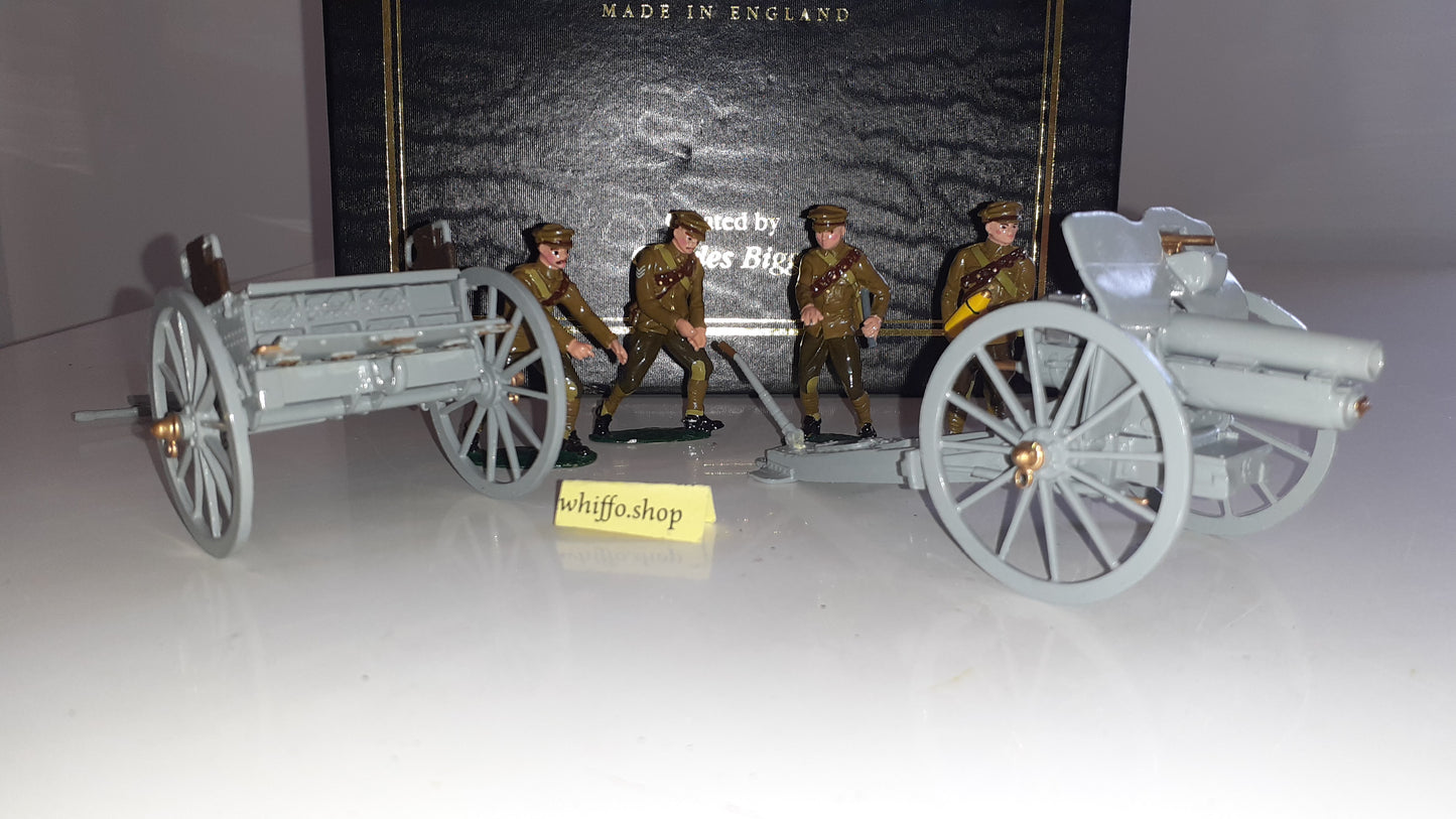 Britains 8912 Ww1 Artillery 4.5 Howitzer Limber Khaki 1993 s855