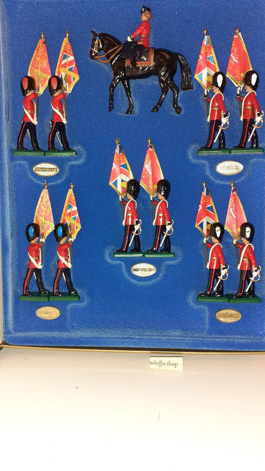 BRITAINS 5801 Trooping Colour Guards Queen Elizabeth Ltd Edition 1987 1:32 S745