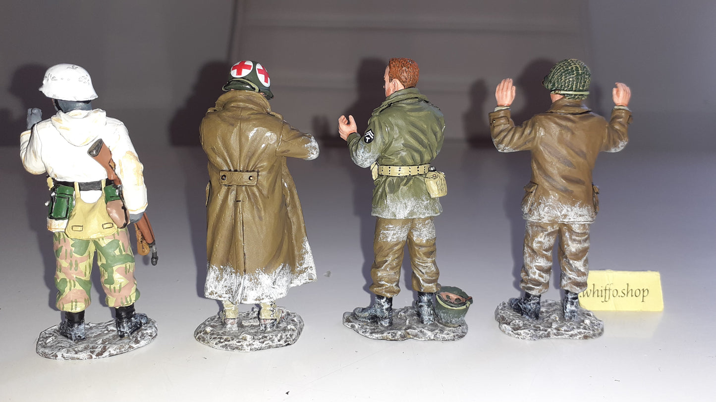 King and country Ww2 Bbg04 GI Prisoners german guard Battle Of Bulge boxed 1:30