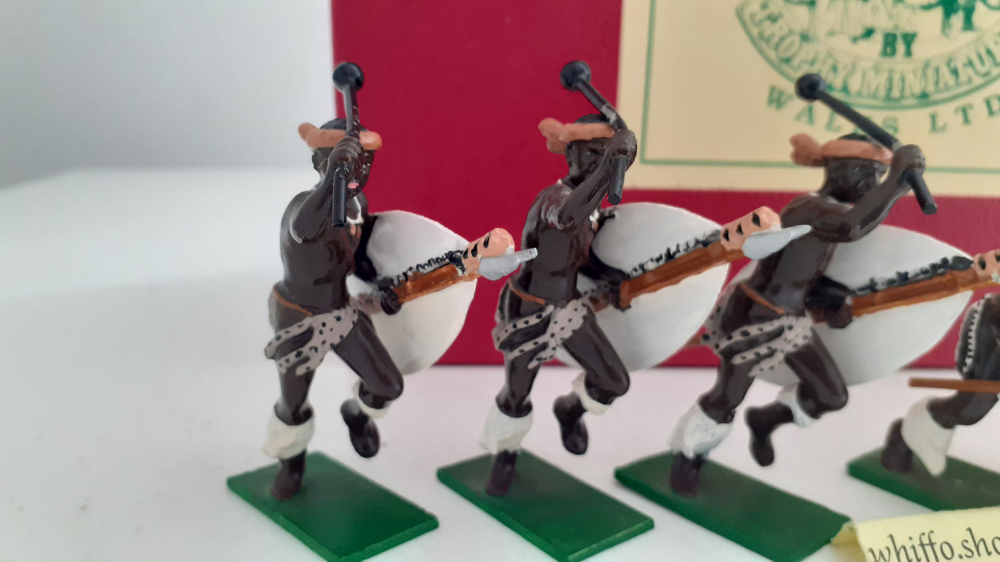trophy miniatures zs34 sprinting zulus 1991 1:32 metal S860