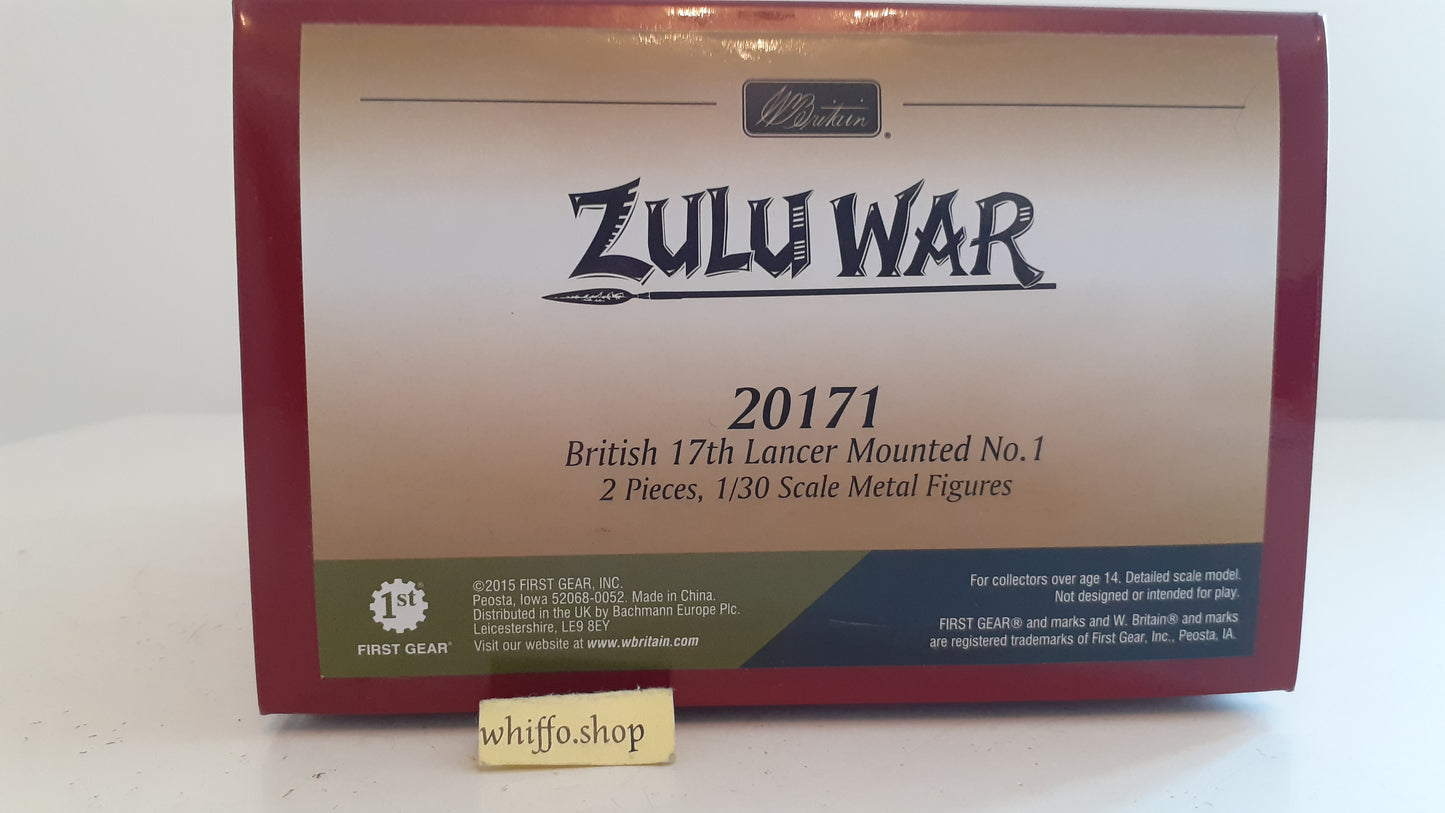 BRITAINS 20171 Zulu War  400 Made 17th lancer 24th Foot 2015 1:32 S858