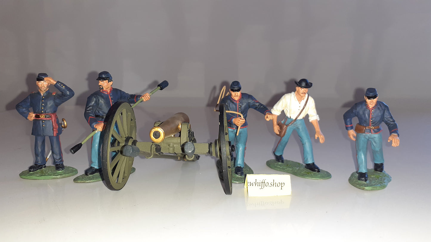 Britains metal 17240 Acw Union Artillery 2001  1:32 Boxed S1