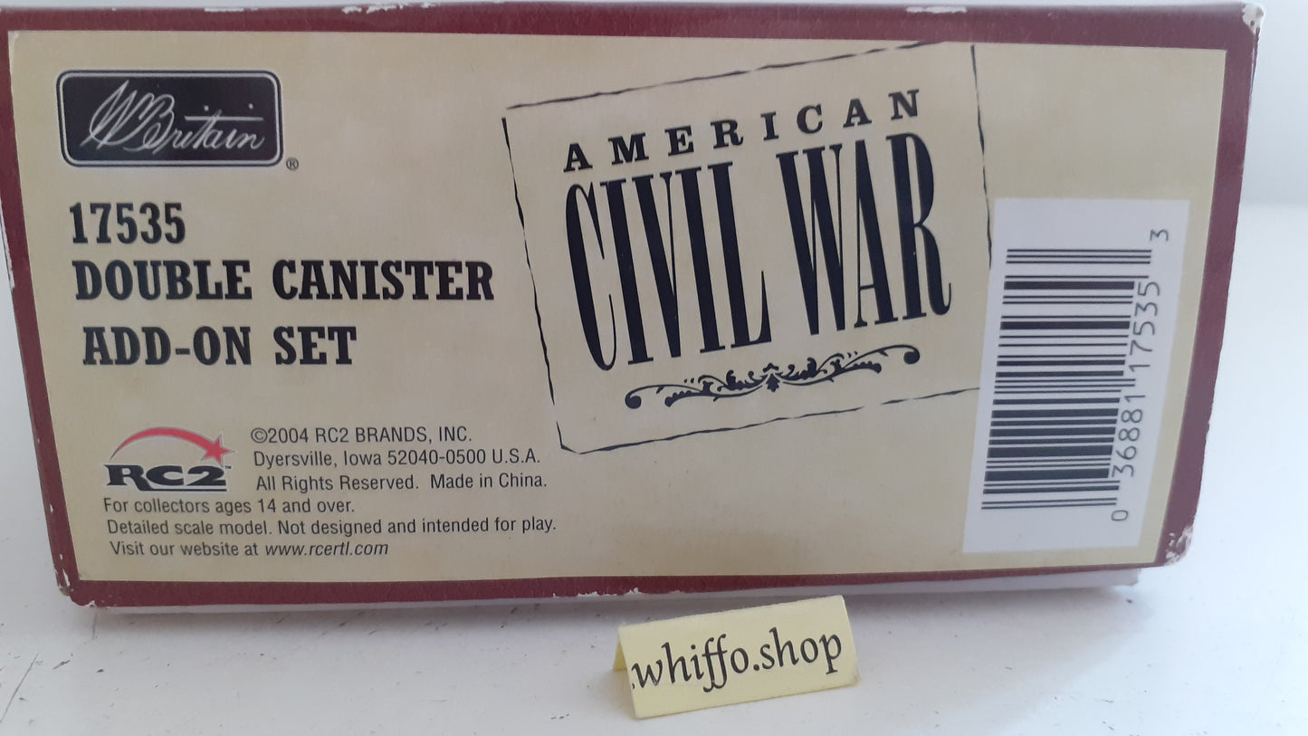 Britains 17535 2003 acw confederate double cannister artillery  1:32  s512