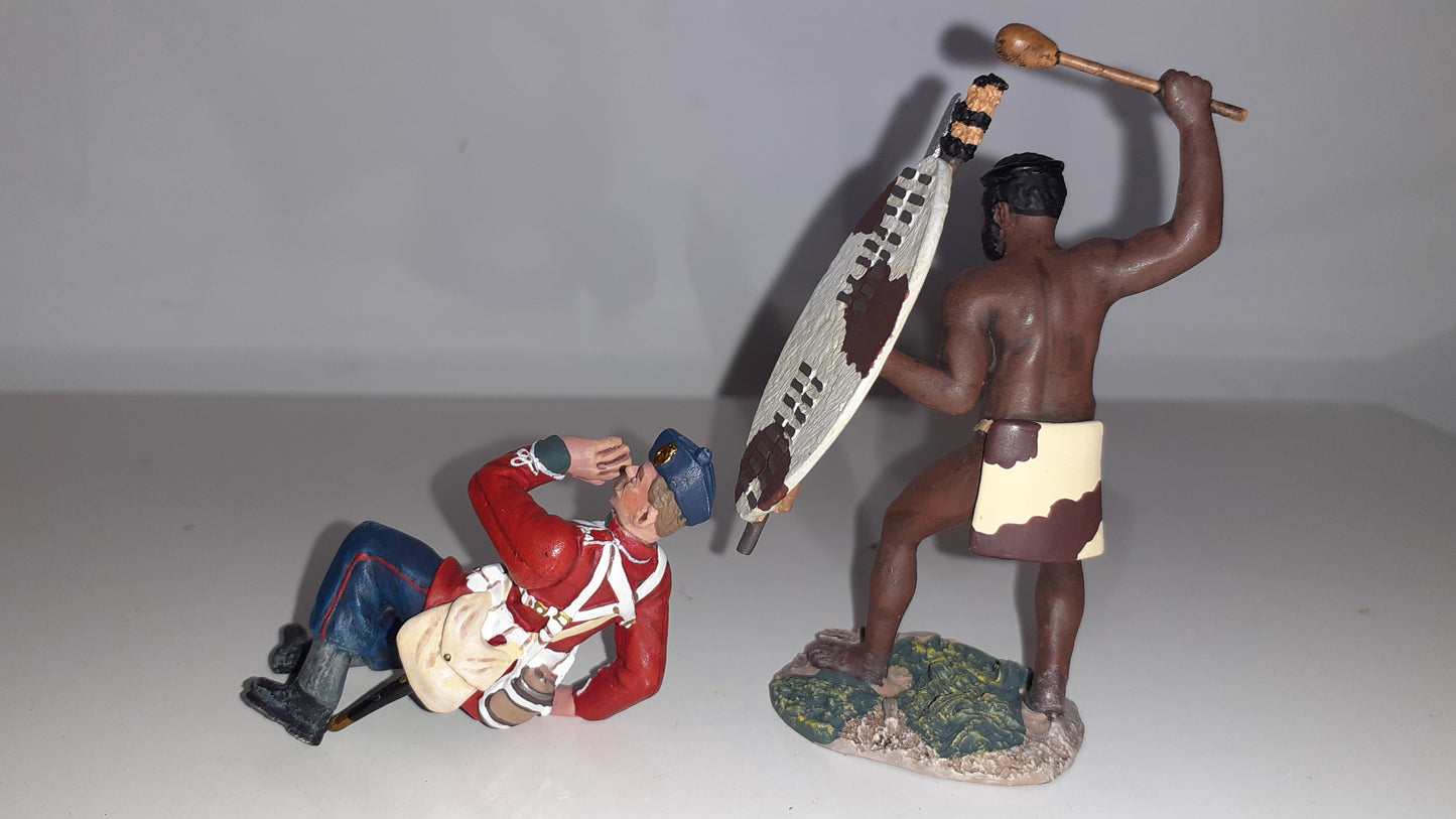 Britains 20148 Zulu wars 24th foot 1:32 metal 2014 Overwhelmed boxed wdb