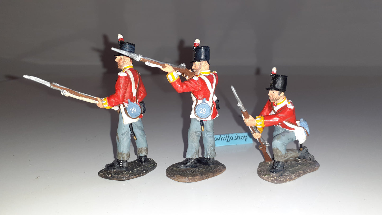 Britains 17258 2001 British 28th Foot Waterloo Napoleonic 1:32 metal boxed  S8b for sale