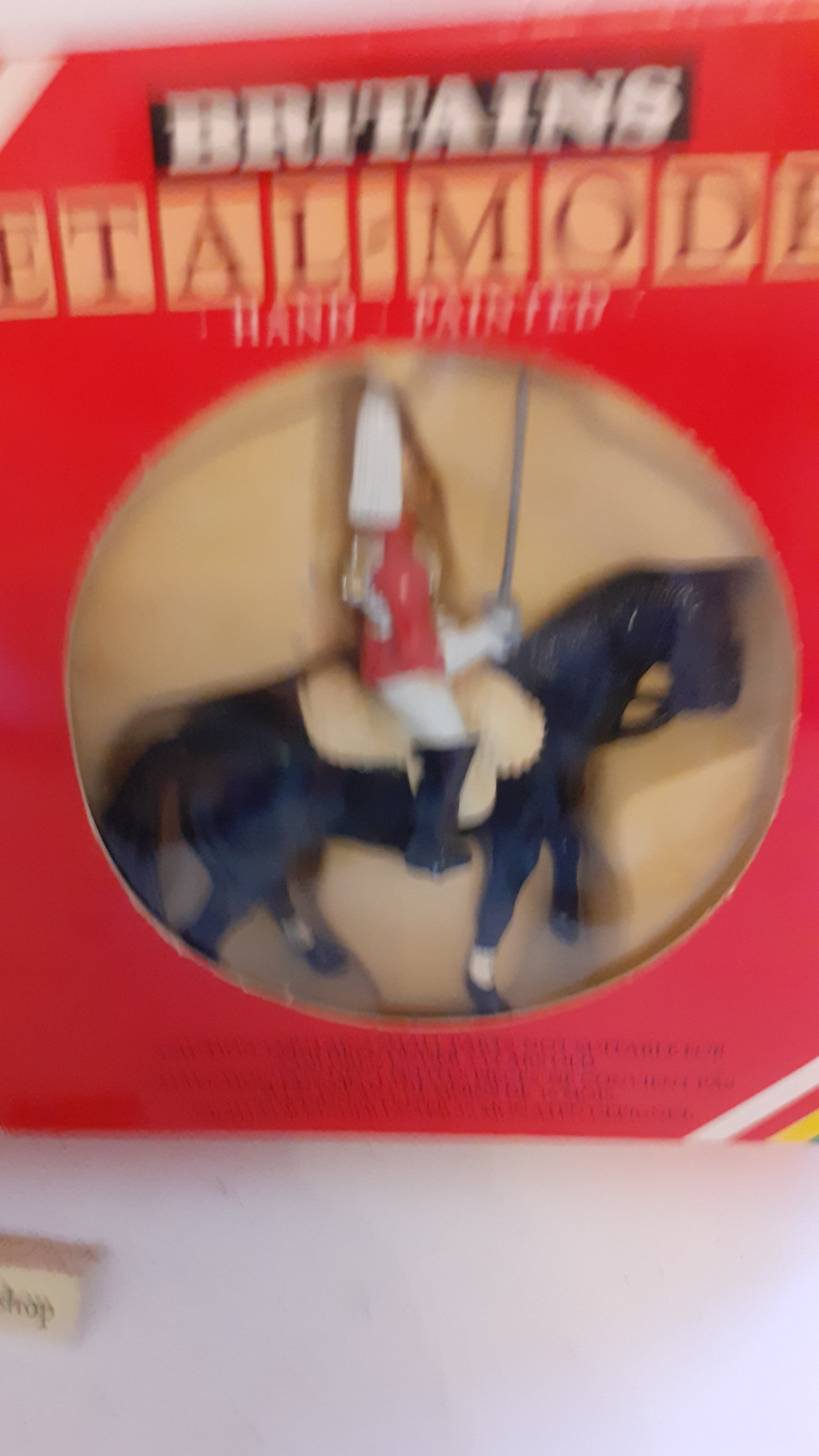 Britains 7230 7247 ceremonial lifeguard  and trumpeter  1:32 1980 boxed s7b8