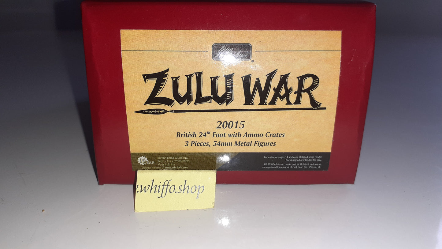 Britains 20015 Zulu wars 24th Foot With Ammo Crates 1:32  2008 boxed B12