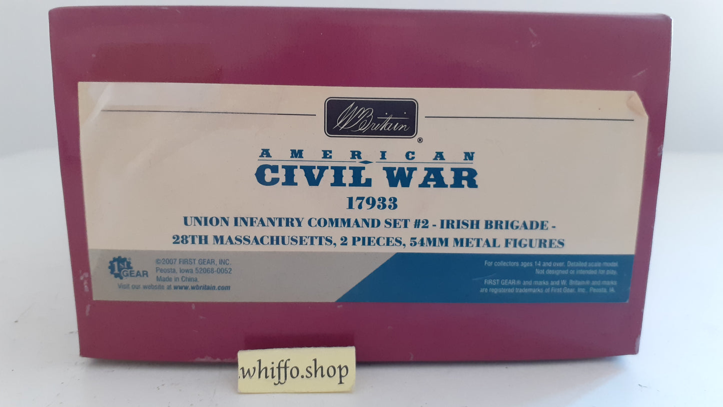 Britains 17933 Union Acw Irish Brigade Flag Command 2007 1:32 metal S534