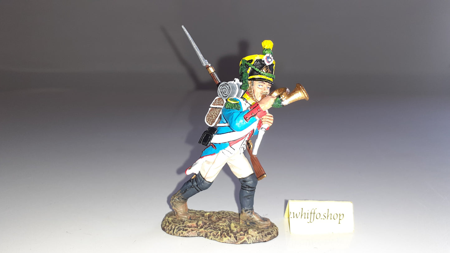 King and country Napoleonic 3rd Voltigeur Bugler 2003 boxed 1:30 Na17 Na017 W16