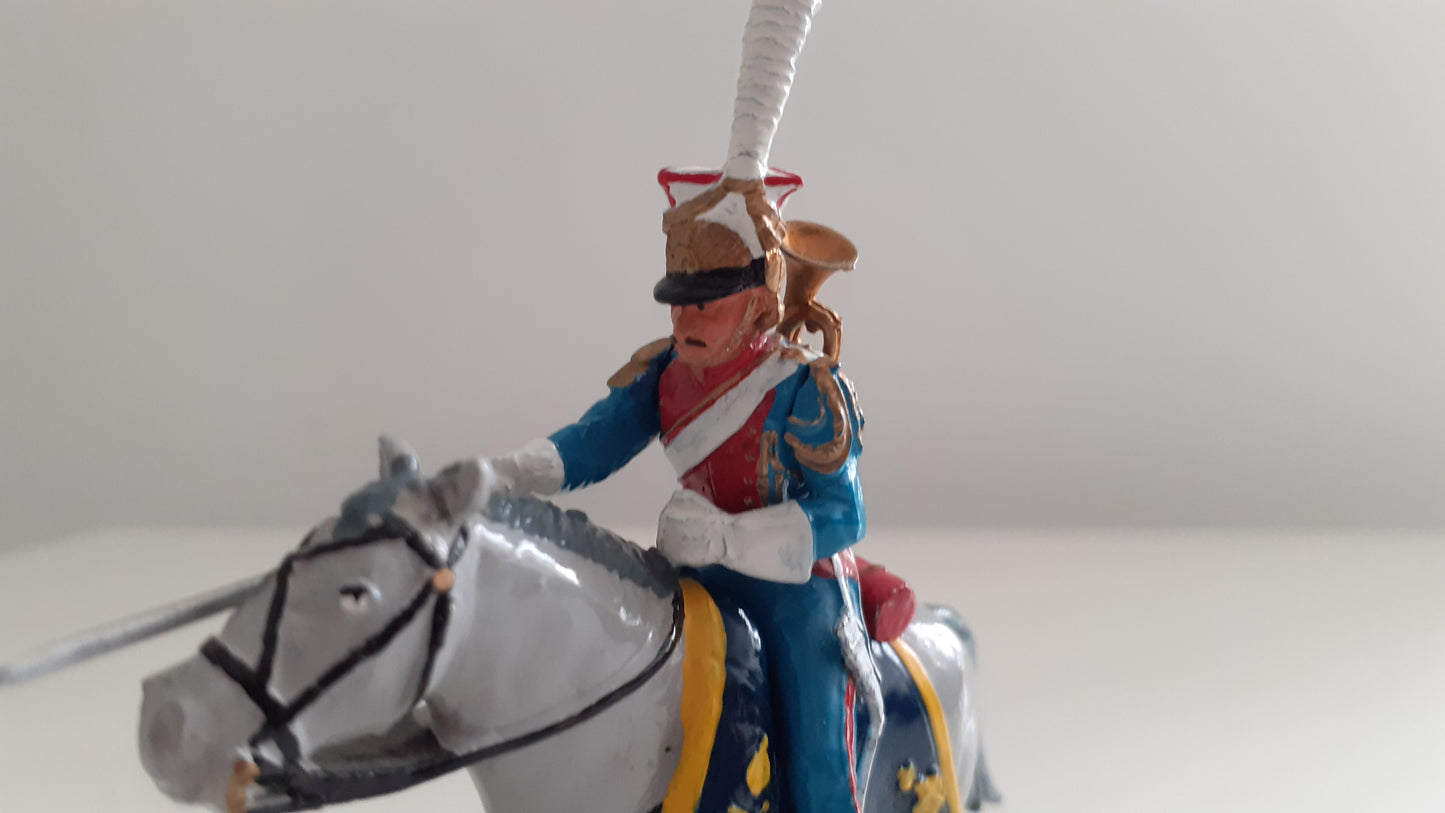trophy miniatures 1991 Napoleonic War Dutch red Lancers trumpeter Wa54 1:32 s846