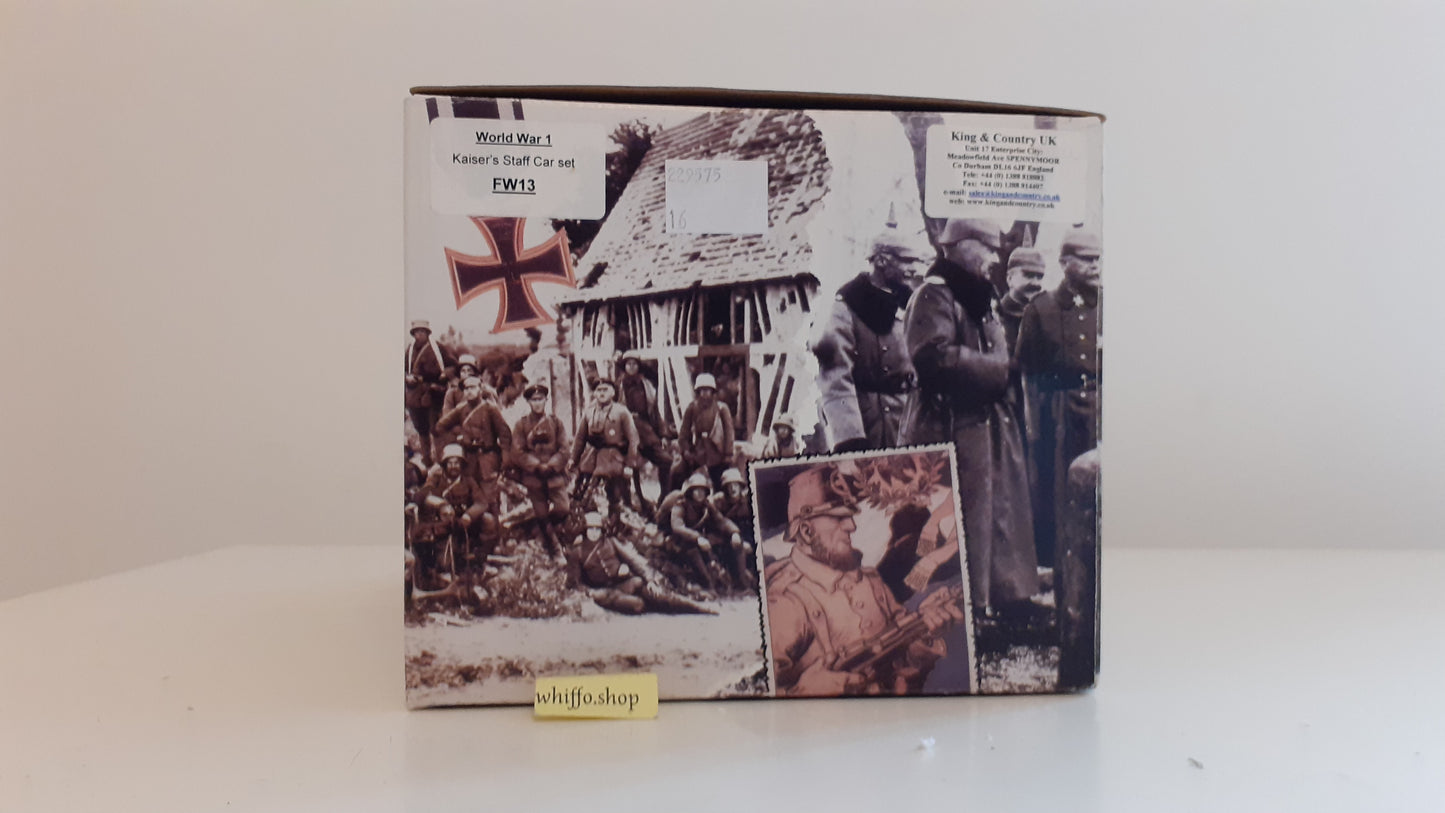 King and Country Ww1 Kaisers Staff Car boxd 1:30  Fw13 S590