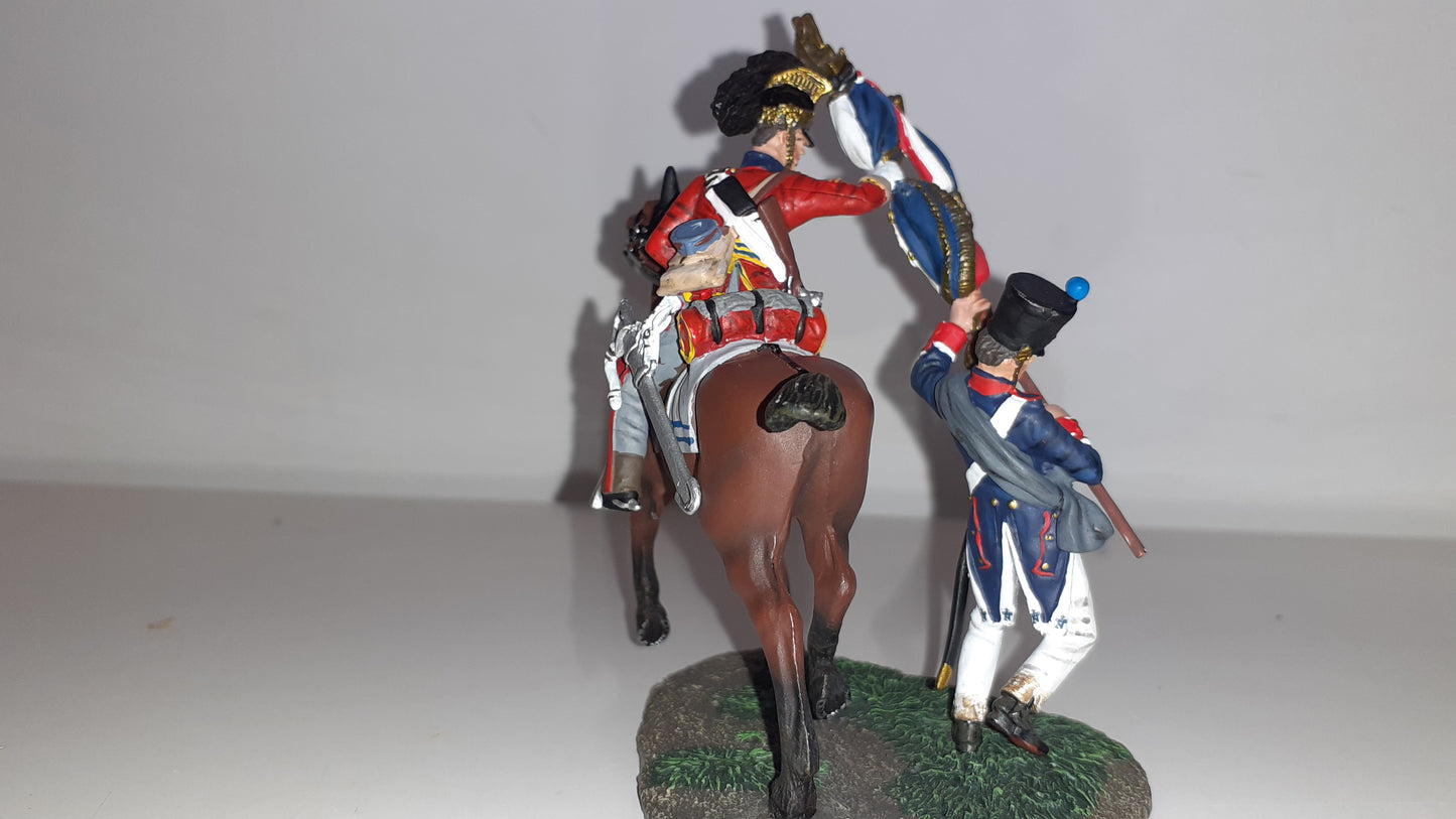 BRITAINS 36084 Napoleonic Waterloo 1st Dragoons Capture Eagle 2012 1:32 Wdb1