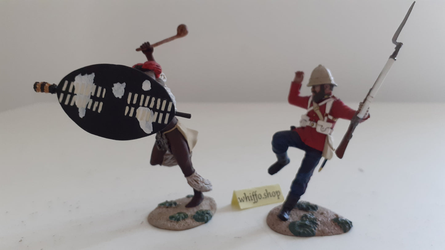 britains 20183 pressing home attack zulu war 24th foot 1:32 metal boxed wb64