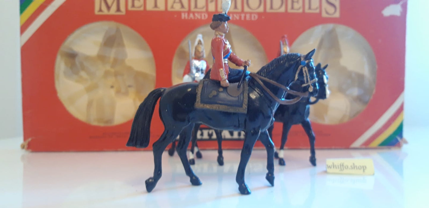 Britains 7233 ceremonial lifeguards queen  Buckingham palace 1:32 metal 1980s s7b11
