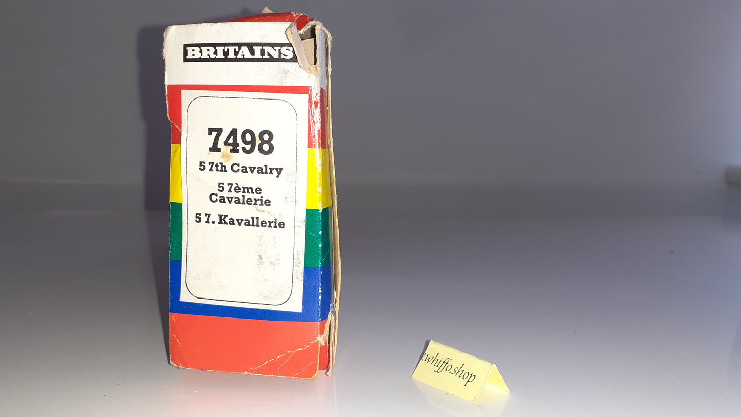 Britains deetail 7498 1980 Deetail 7th Cavalry boxed 1:32 S7