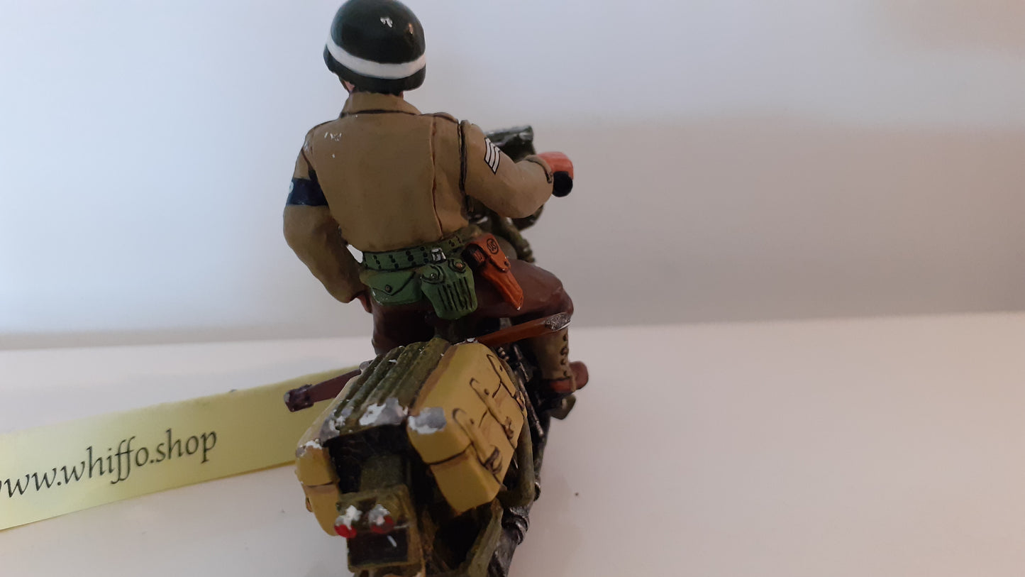 King and country Ww2 US Dispatch Rider Harley Motorcycle 1:30 Dd041 W15 No Box