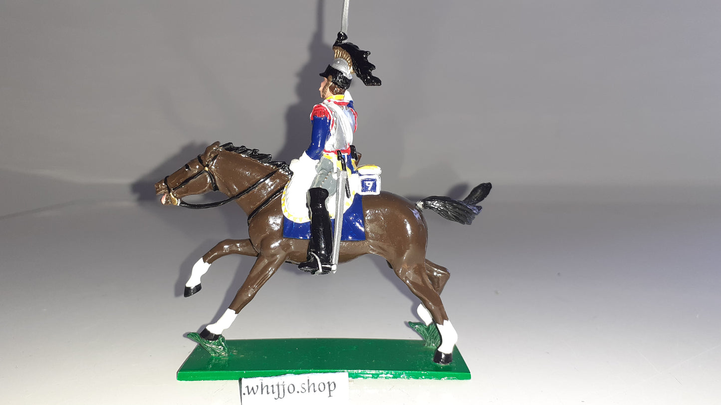trophy miniatures 1991 Napoleonic War French Cavalry Cuirassier Wa10a 1:32 s842