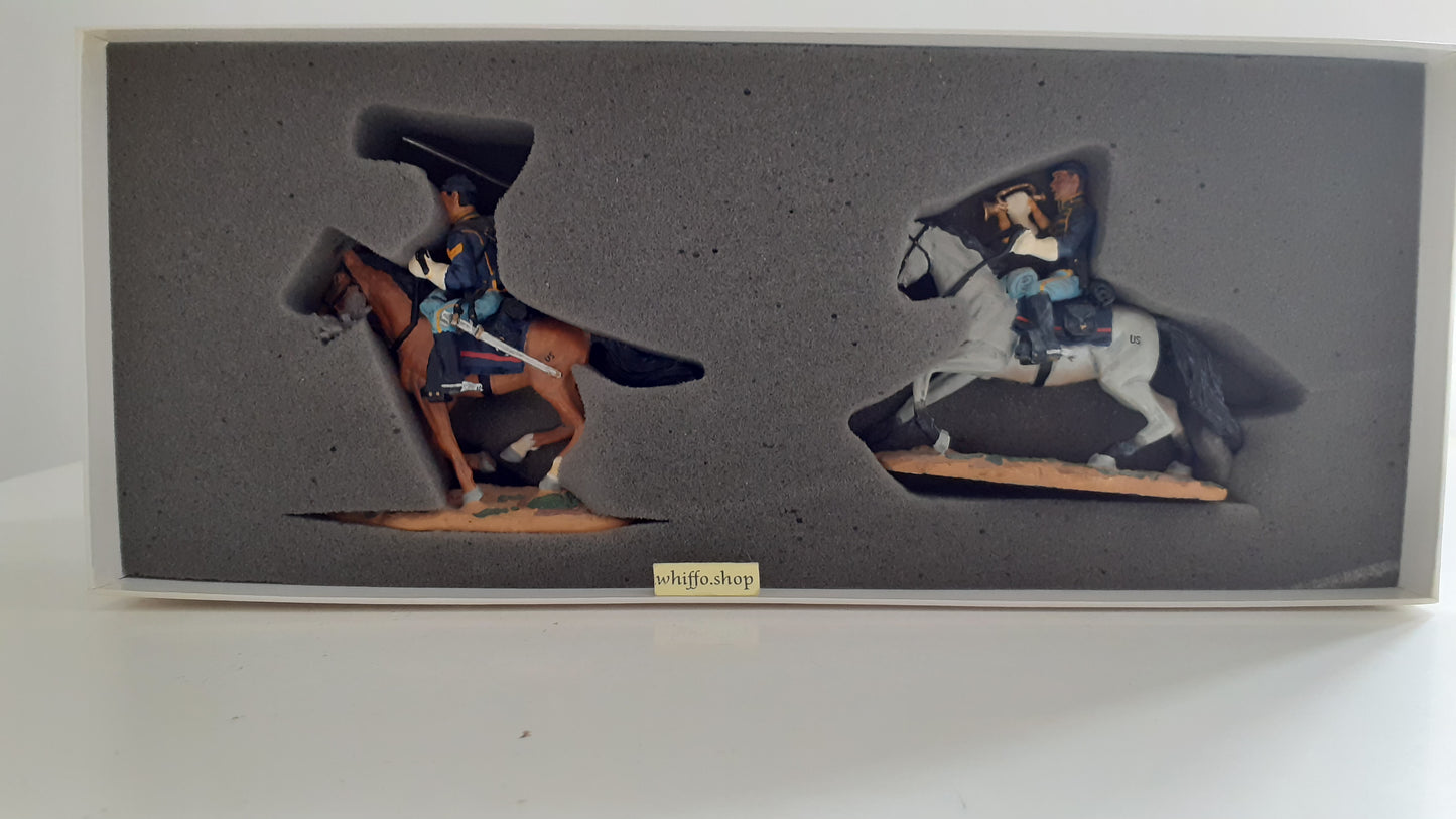 Britains 17399 acw union cavalry bugler sergeant 2002 made 1:32 metal S515