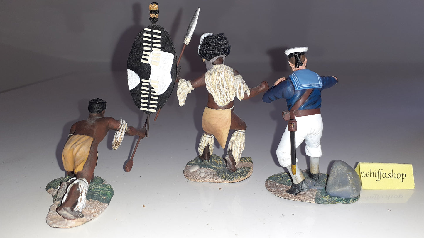 Britains metal 20129 Zulu War Seaman Aynsleys Demise 24th Ft 2013 1:32 Boxed S7