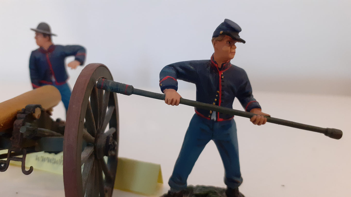 Britains 31056 2010 Acw Union Artillery Napoleon Gun Crew boxed 1:32 Wdb