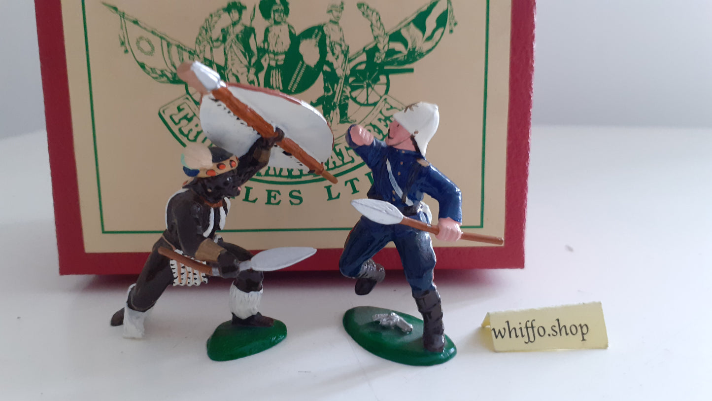 trophy miniatures 1991 zulu war coghill white hat hand to hand hz6a 1:32 s820