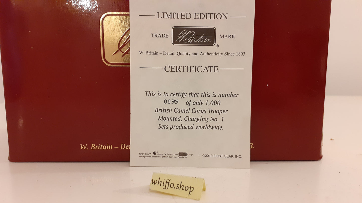 Britains 27010 Camel Corps Sudan Nile Only 1000 Made 2009  1:32 metal S541