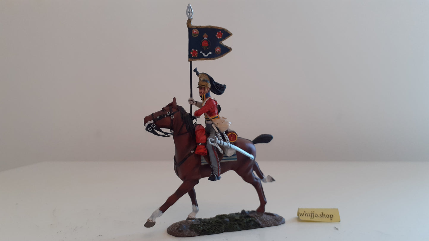 Britains Waterloo 36066 1st royal dragoons cavalry Napoleonic Guidon Bearer 2011 S8b45