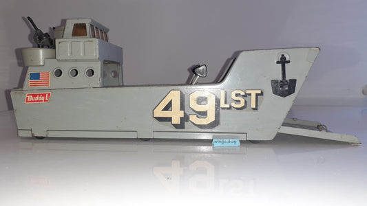 Buddy L Landing Craft Ship Ww2 1960s Steel 12 Inches Long  S1