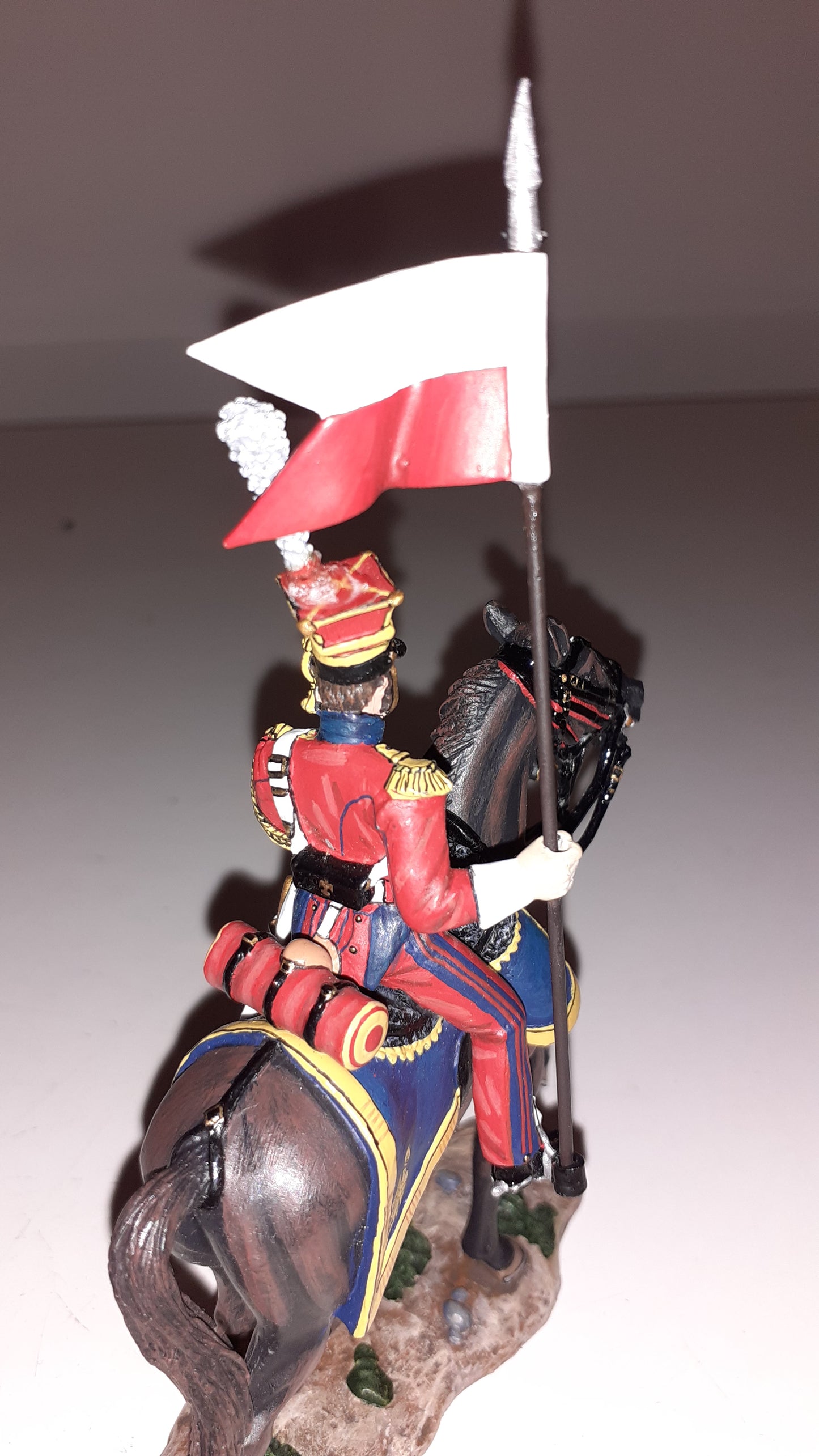King and country Na160 Dutch Lancer Walking Repaired Plume Napoleonic box Wb