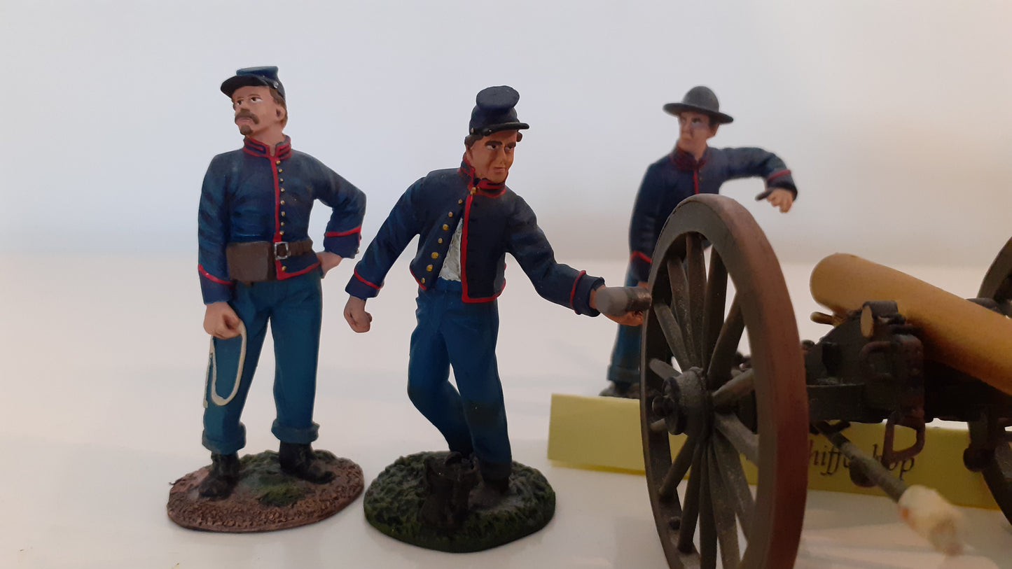 Britains 31056 2010 Acw Union Artillery Napoleon Gun Crew boxed 1:32 Wdb