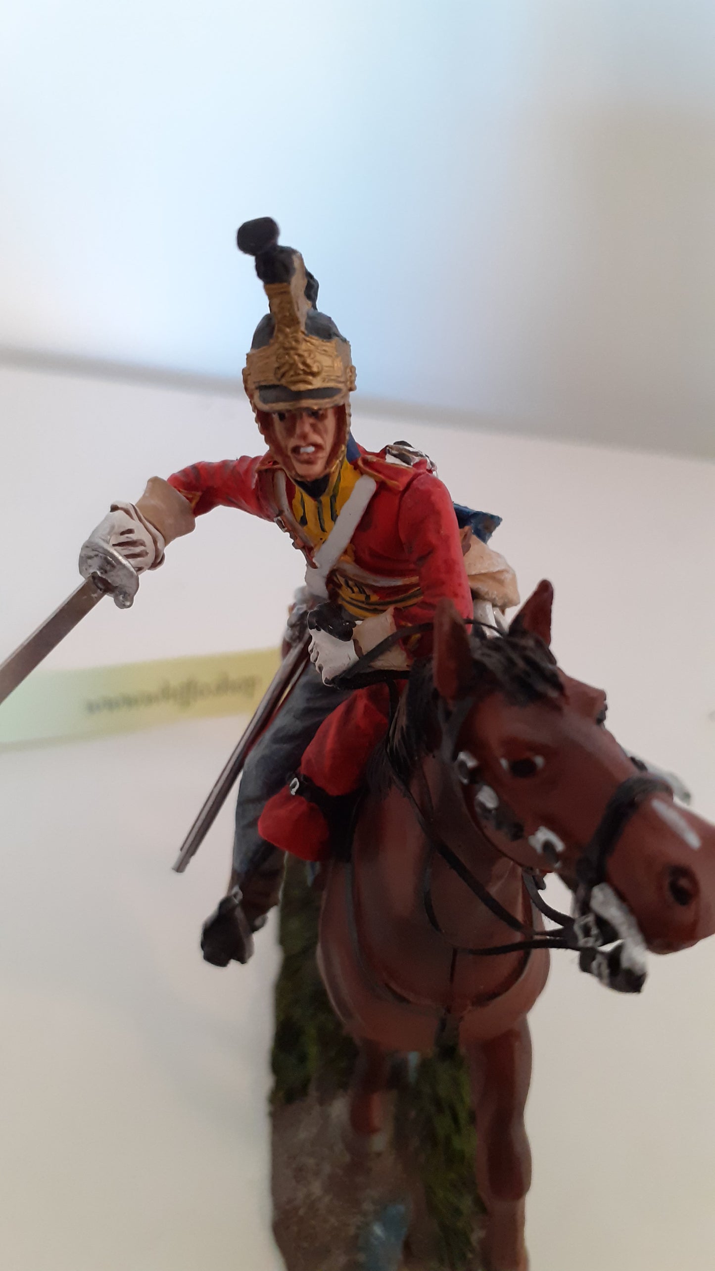 Britains 36055 Napoleonic Waterloo 1st Royal Dragoons Trooper Charging boxed S8