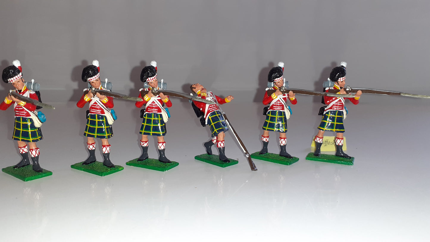 Little Legion Napoleonic Waterloo Gordon Highlanders Wb19 Box 1:32 metal S7