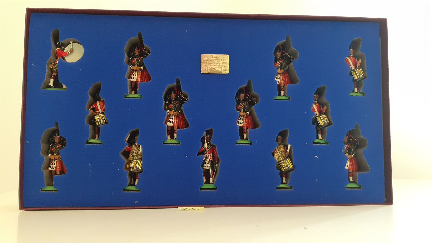 Britains limited edition 5196 Pipes Drums Black Watch royal Highland 1996 S759