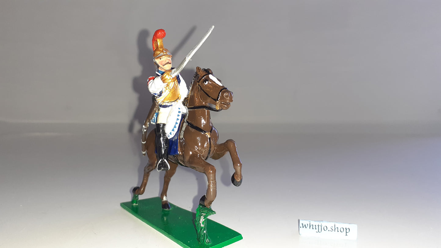 trophy miniatures 1991 Napoleonic War French Cavalry Trooper Wa11c 1:32 s842