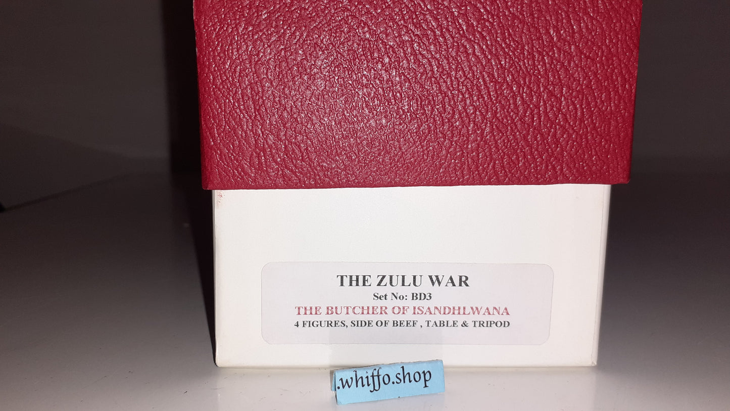 early trophy miniatures 1991 zulu war Bd3 Butcher Isandlwana 1:32 metal box B S7