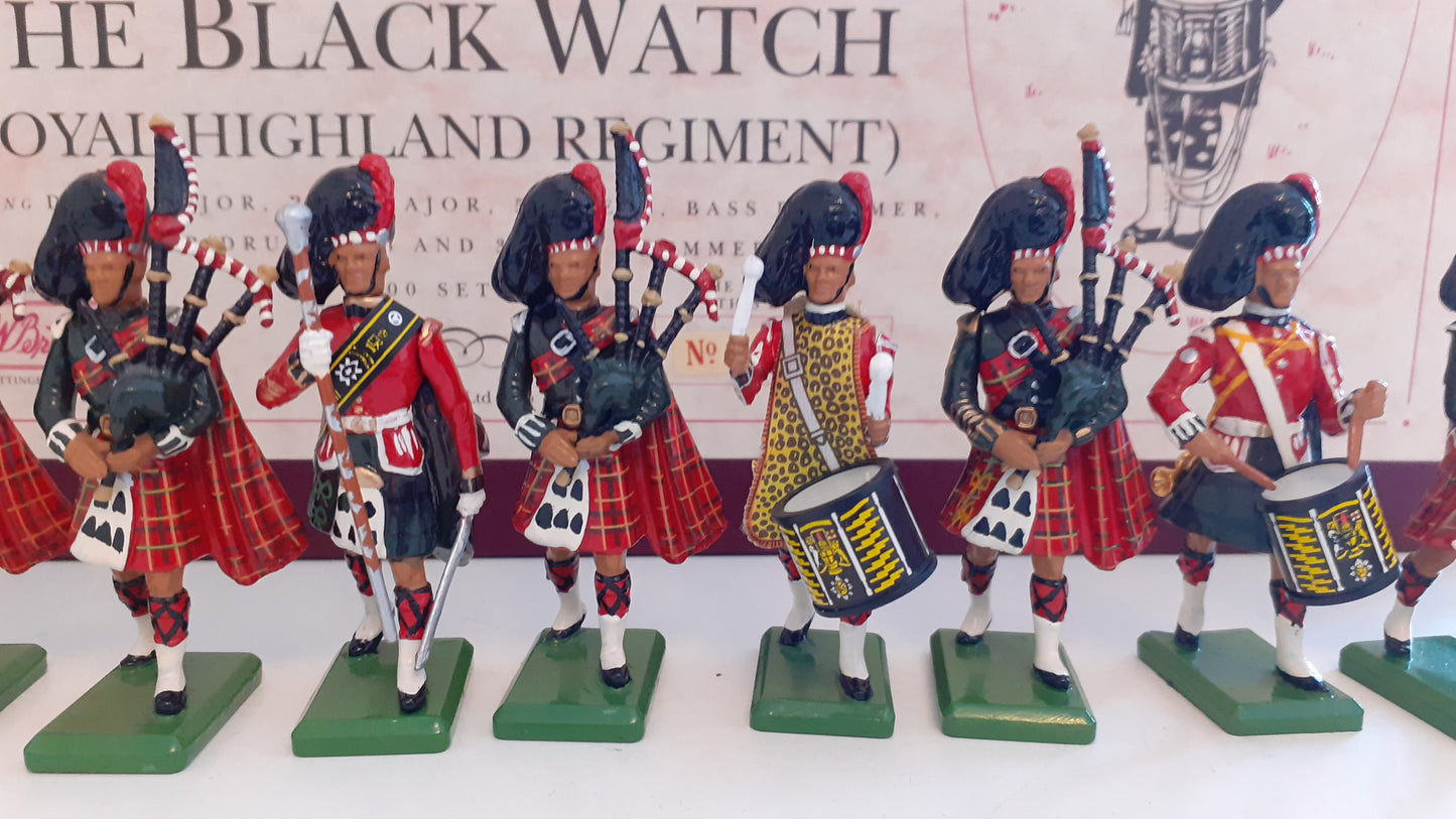 Britains limited edition 5196 Pipes Drums Black Watch royal Highland 1996 S759
