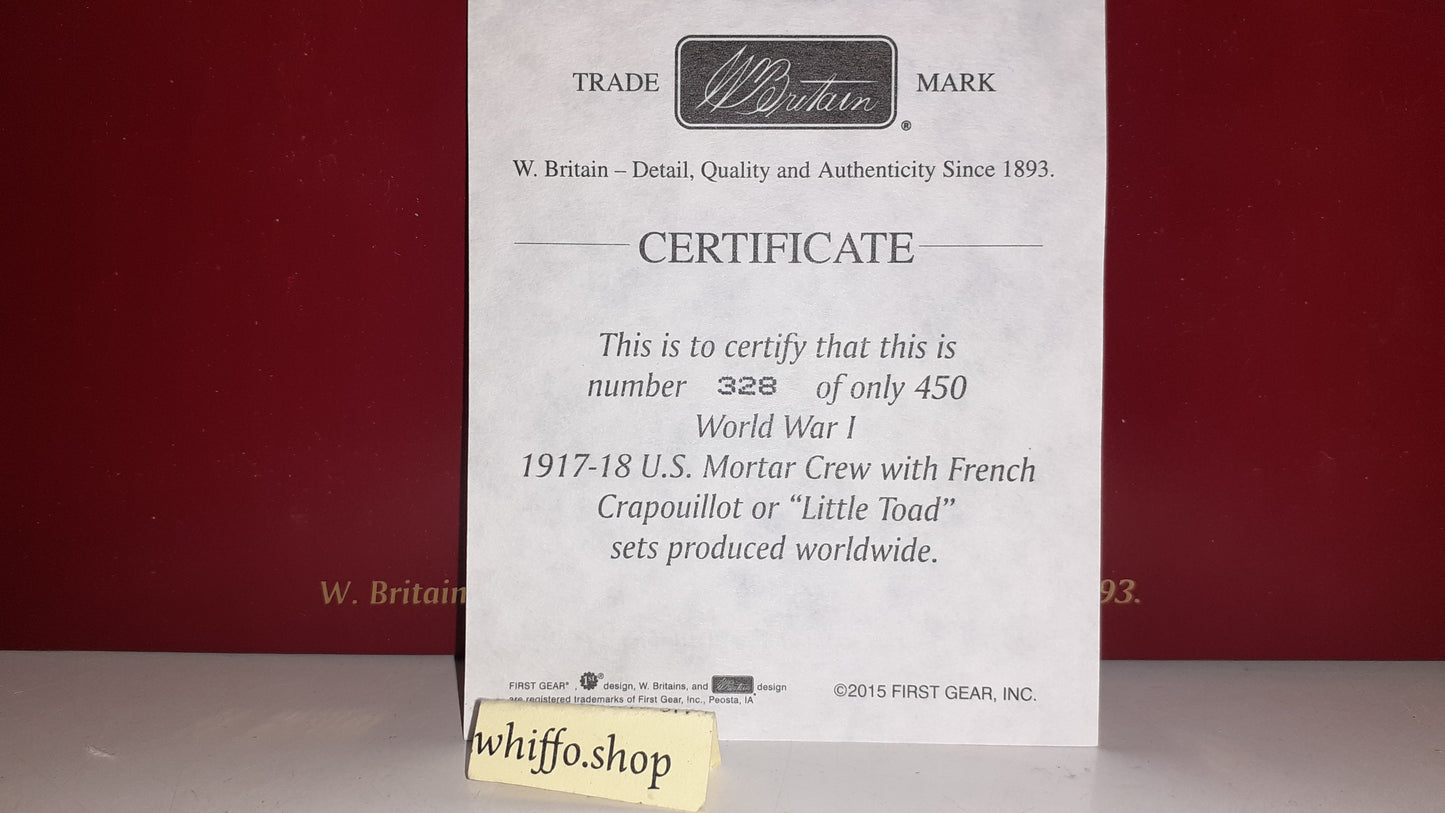 Britains 23108 Ww1 Trench Mortar Toad Only 450 Made 2012 s531
