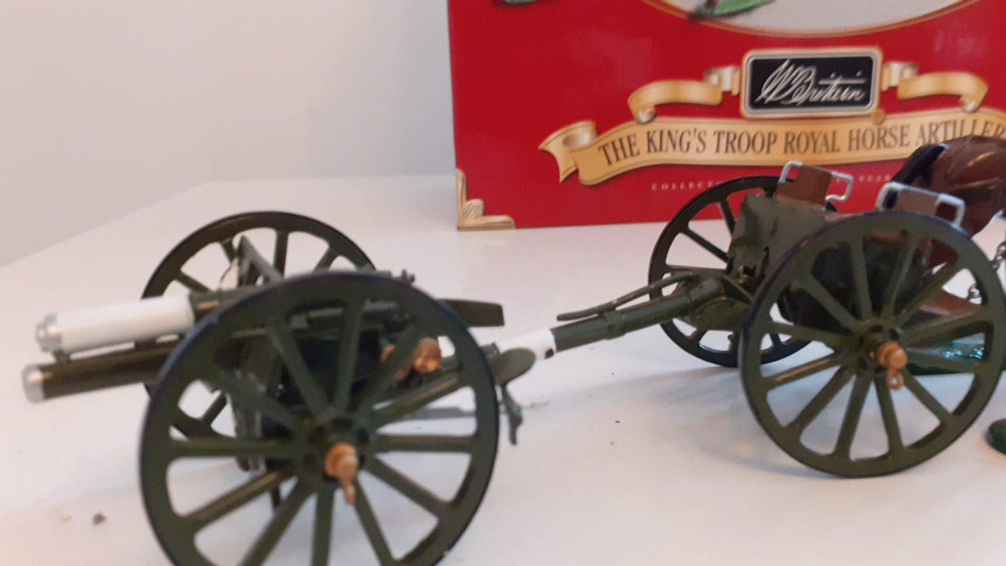 Britains 40188 Kings Troop Royal Horse Artillery 2001 1:32 metal wdb84