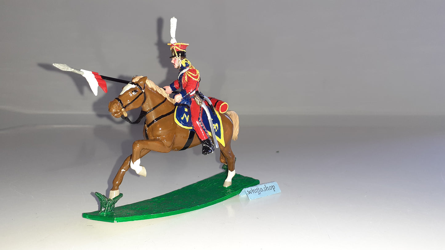 trophy miniatures 1991 Napoleonic War Dutch Lancers Cavalry Wa54b 1:32 s848