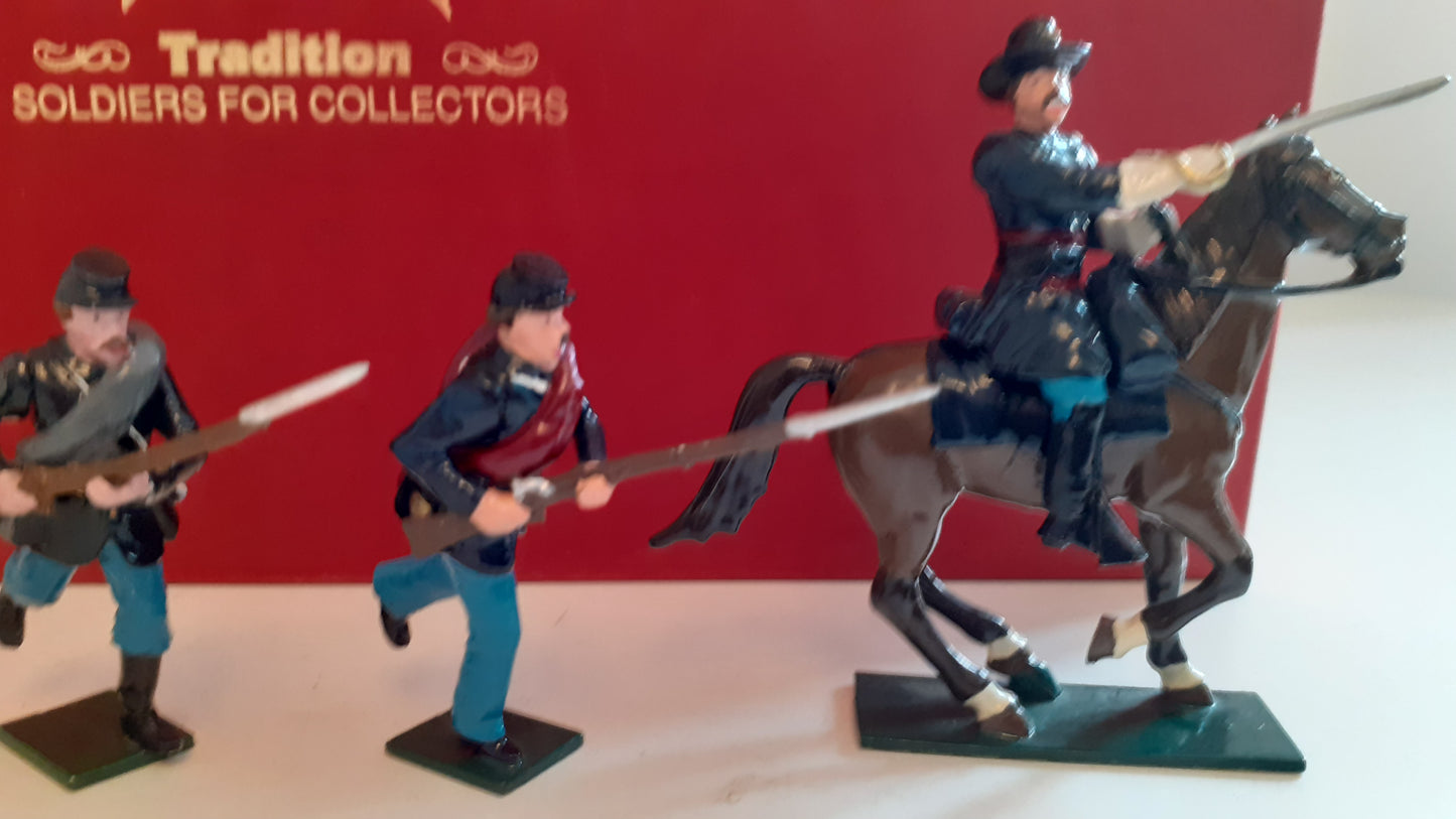 tradition 901 acw union infantry 1995 made 1:32 metal S450