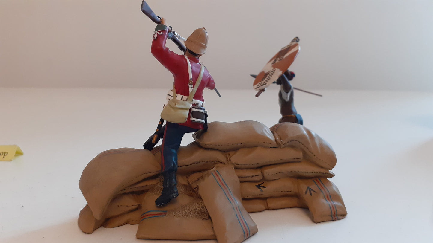 BRITAINS 20028 Zulu War overwhelm odds Only 600 Made 24th Foot 2008 1:32 S8b65
