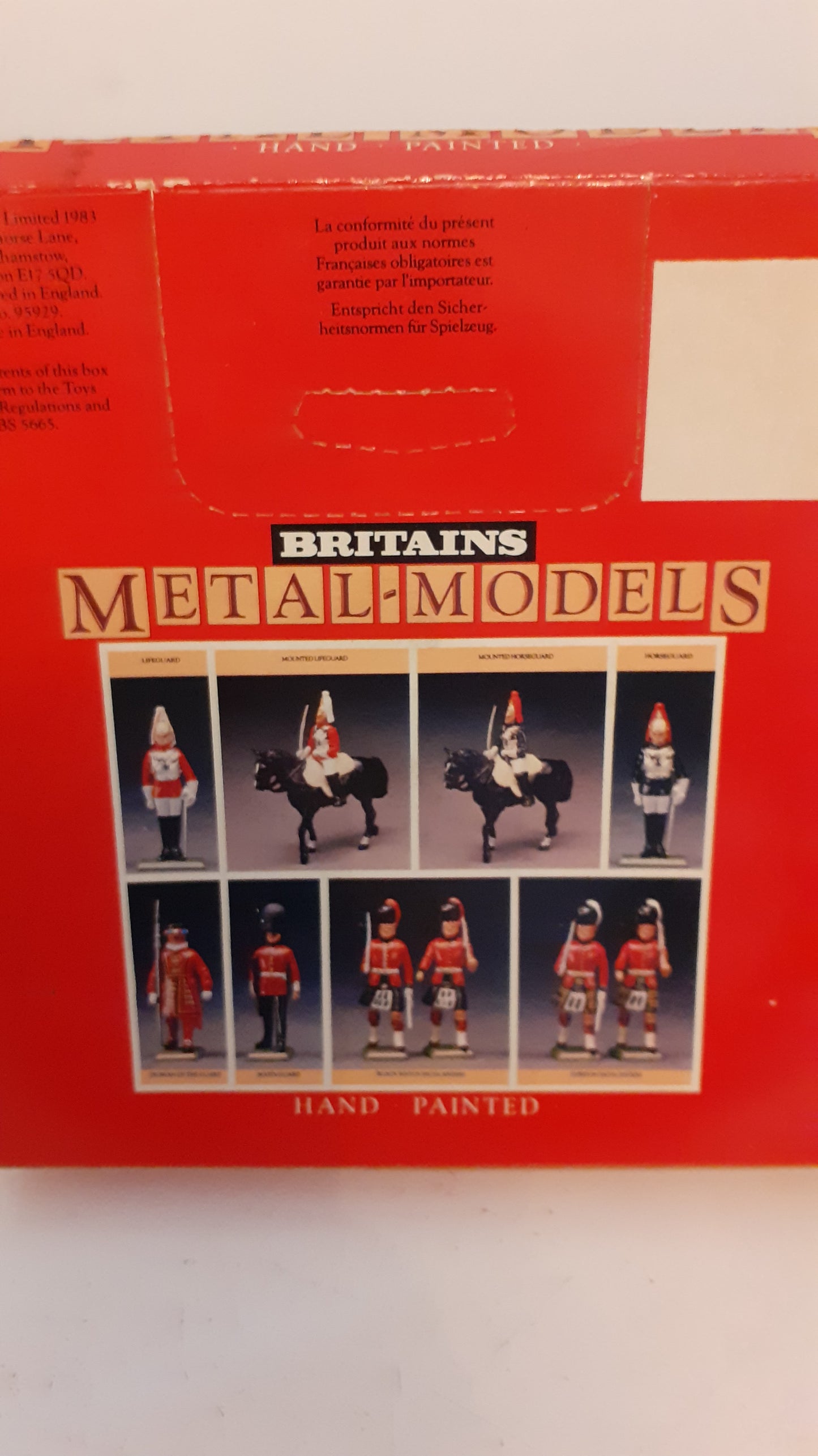 Britains 7230 7247 ceremonial lifeguard  and trumpeter  1:32 1980 boxed s7b8