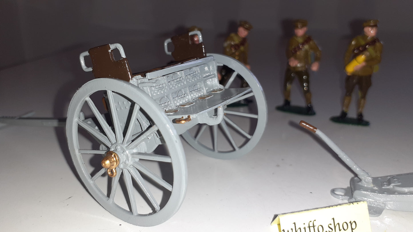 Britains 8912 Ww1 Artillery 4.5 Howitzer Limber Khaki 1993 s855