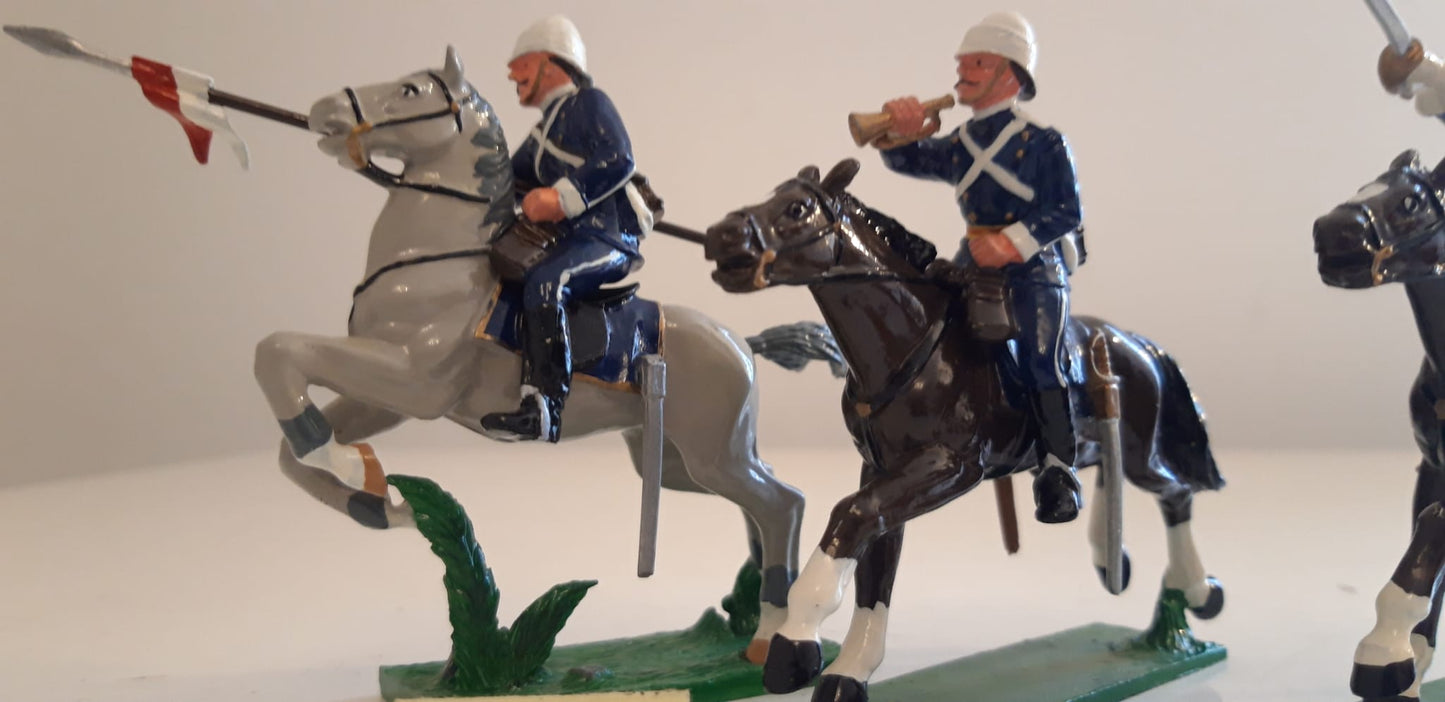 trophy miniatures 1991 Zulu War 17th Lancers Command Cavalry Zs31 1:32 s899