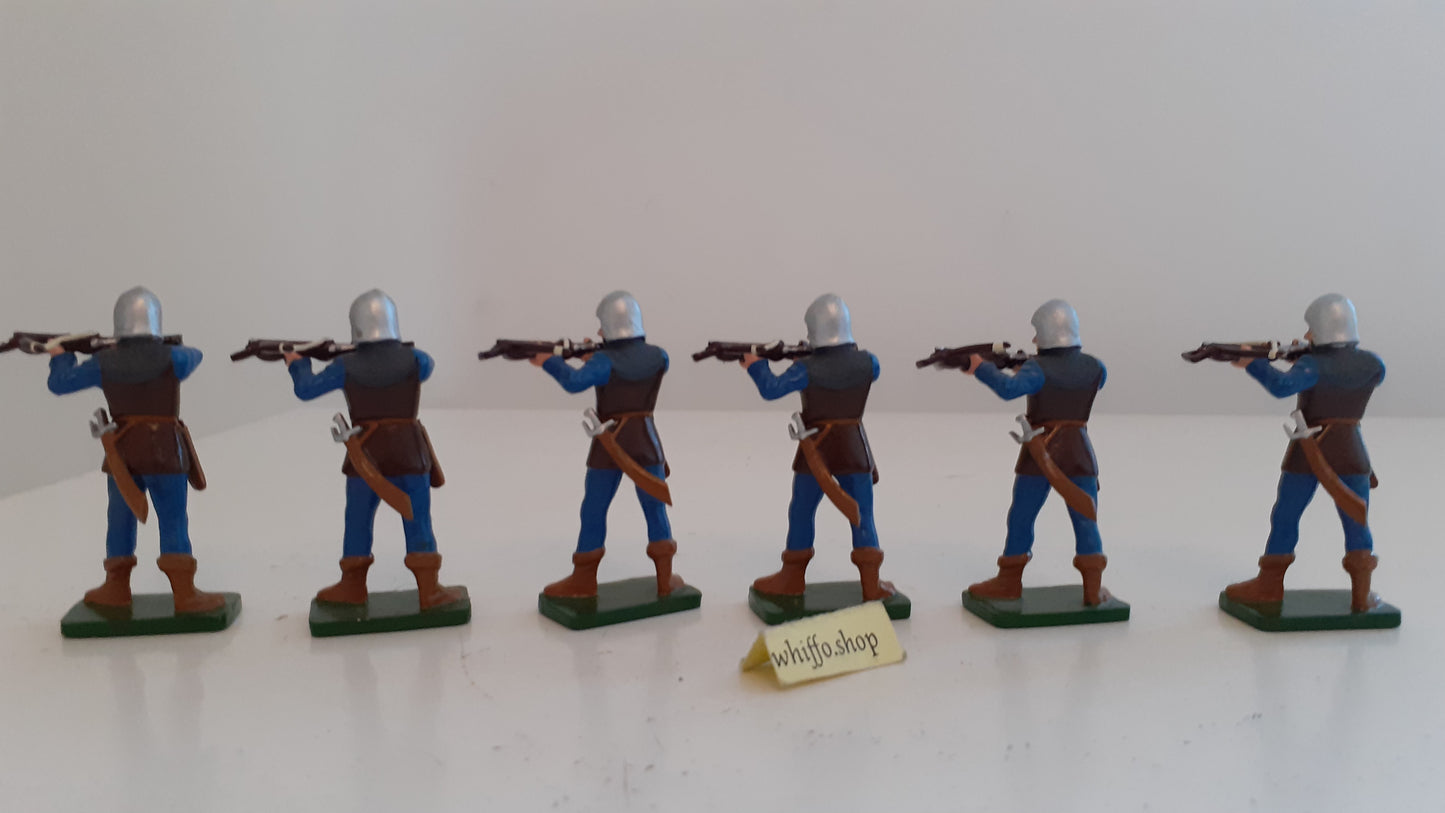 BRITAINS 40236 Knights Of Agincourt french crossbow archers 2003 1:32  s8b30