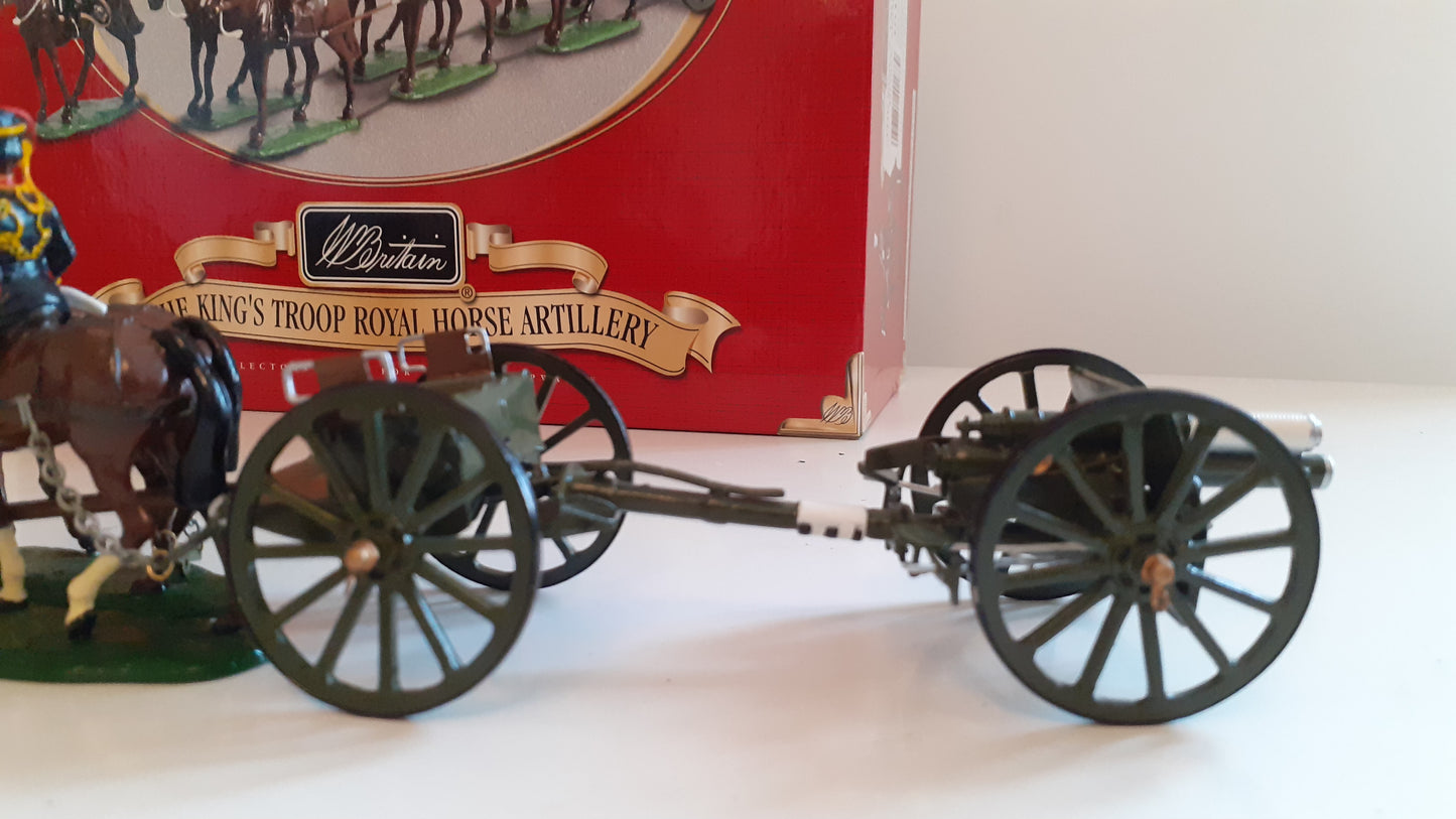 Britains 40188 Kings Troop Royal Horse Artillery 2001 1:32 metal wdb84