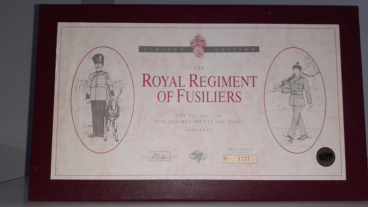 Britains limited edition royal regiment of fusiliers 1993 5193 s736