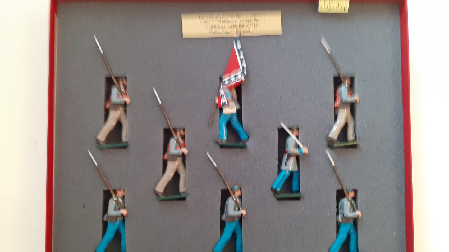tradition 916 acw confederate infantry 1995 made 1:32 metal S450